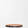 Anagram Belt in Pebble Grain Calfskin