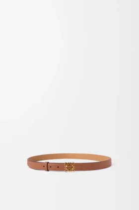 Anagram Belt in Pebble Grain Calfskin
