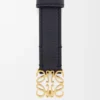 Anagram Belt in Pebble Grain Calfskin
