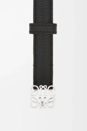 Anagram Belt in Pebble Grain Calfskin
