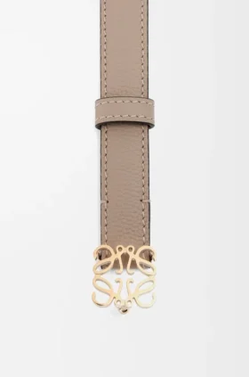 Anagram Belt in Pebble Grain Calfskin