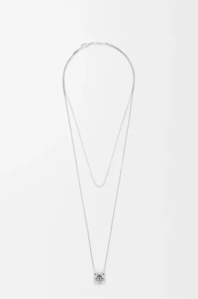Anagram Bombé Necklace in Sterling Silver Anagram Bombé Necklace in Sterling Silver