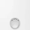 Anagram Bombé Signet Ring in Sterling Silver Anagram Bombé Signet Ring in Sterling Silver