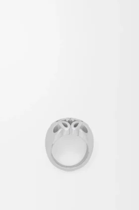 Anagram Bombé Signet Ring in Sterling Silver Anagram Bombé Signet Ring in Sterling Silver