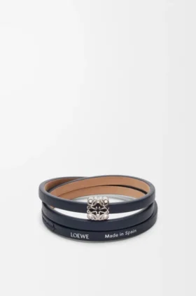 Anagram Bombé Twist Bracelet in Calfskin Anagram Bombé Twist Bracelet in Calfskin