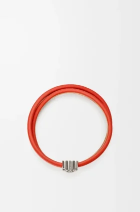 Anagram Bombé Twist Bracelet in Calfskin