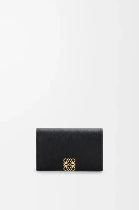 Anagram Business Cardholder in Pebble Grained Calfskin