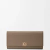 Anagram Continental Wallet in Pebble Grained Calfskin Anagram Continental Wallet in Pebble Grained Calfskin