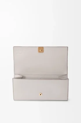 Anagram Continental Wallet in Pebble Grained Calfskin
