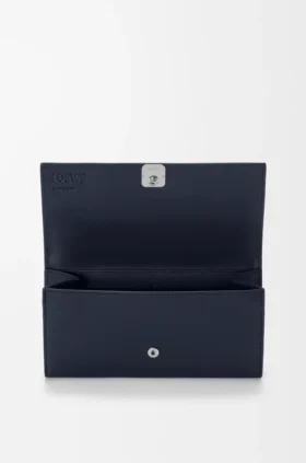 Anagram Continental Wallet in Pebble Grained Calfskin