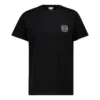 Anagram Embroidered Cotton Round Neck Short Sleeve Black H526341Xai-1100