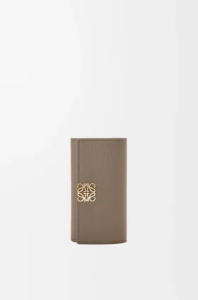 Anagram Key Case in Pebble Grained Calfskin
