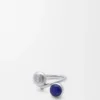 Anagram Pebble Ring in Sterling Silver and Lapis Lazuli