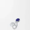 Anagram Pebble Ring in Sterling Silver and Lapis Lazuli