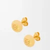 Anagram Pebble Stud Earrings in Sterling Silver