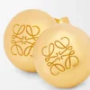 Anagram Pebble Stud Earrings in Sterling Silver