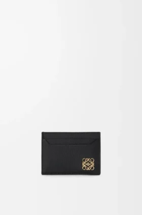 Anagram Plain Cardholder in Pebble Grained Calfskin