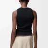 Anagram Tank Top in Stretch Viscose