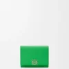 Anagram Trifold Wallet in Pebble Grained Calfskin