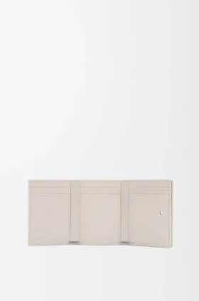 Anagram Trifold Wallet in Pebble Grained Calfskin
