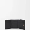 Anagram Trifold Wallet in Pebble Grained Calfskin