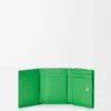 Anagram Trifold Wallet in Pebble Grained Calfskin