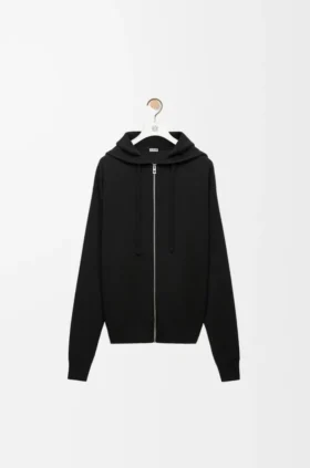 Anagram Zip-Up Hoodie in Wool