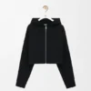 Anagram Zip-Up Hoodie in Wool