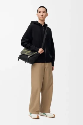 Anagram Zip-Up Hoodie in Wool