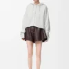 Anagram Zip-Up Hoodie in Wool