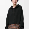 Anagram Zip-Up Hoodie in Wool