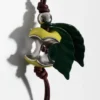 Apple Charm in Brass and Calfskin Apple Charm in Brass and Calfskin