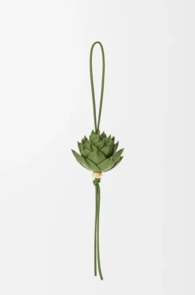 Artichoke Charm in Classic Calfskin