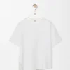 Asymmetric T-Shirt in Cotton Blend