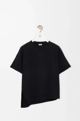 Asymmetric T-Shirt in Cotton Blend