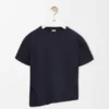 Asymmetric T-Shirt in Cotton Blend