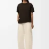 Asymmetric T-Shirt in Cotton Blend