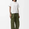 Asymmetric T-Shirt in Cotton Blend