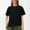 Asymmetric T-Shirt in Cotton Blend