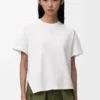 Asymmetric T-Shirt in Cotton Blend
