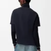 Asymmetric T-Shirt in Cotton Blend
