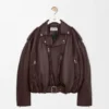 Balloon Biker Jacket in Nappa Lambskin Balloon Biker Jacket in Nappa Lambskin