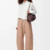 Barrel Trousers in Nappa Lambskin