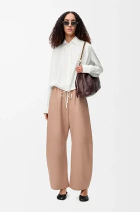 Barrel Trousers in Nappa Lambskin