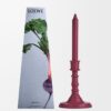 Beetroot wax candleholder