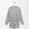 Belted Cardigan in Wool