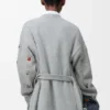 Belted Cardigan in Wool
