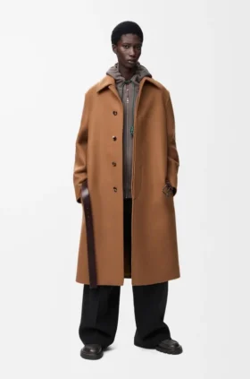 Belted Coat in Wool