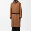 Belted Coat in Wool