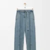 Belted Jeans in Denim Belted Jeans in Denim